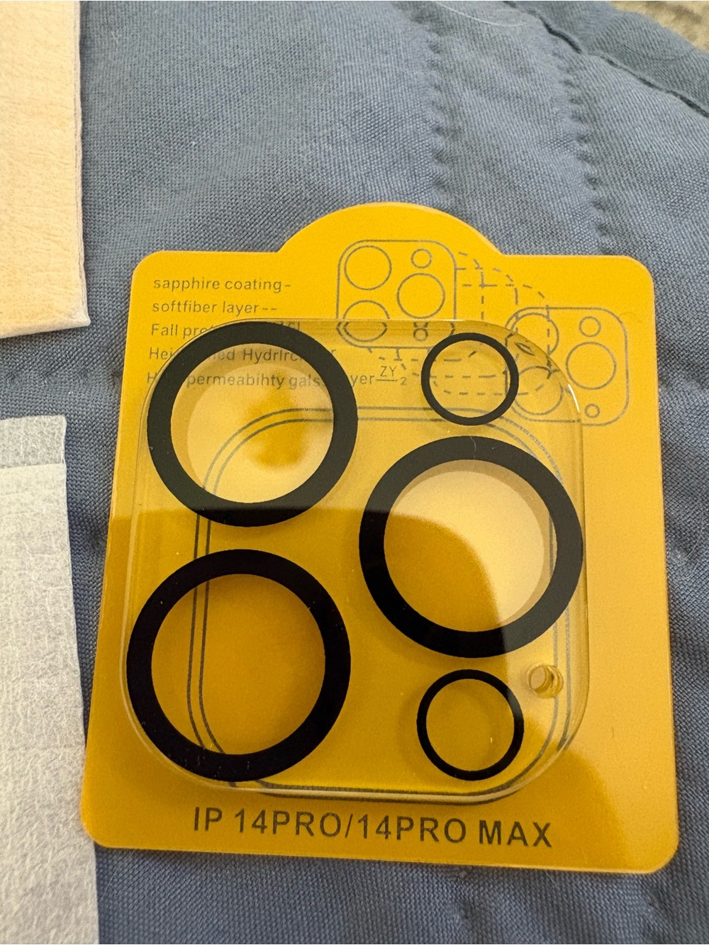 Camera Lens Protector for iPhone 14 Pro / 14 Pro Max - Black Trim